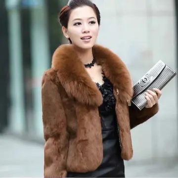 Fox racing faux outlet fur coat