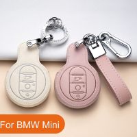 สำหรับ BMW มินิคูเปอร์หนึ่ง JCW F54 F55 F56 F57 F60คลับแมนคันทรี่แมน Leatner ฝาครอบเคสกุญแจรถยนต์พวงกุญแจอุปกรณ์ตกแต่งรถยนต์