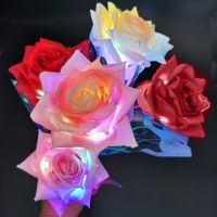 1Pc LED Flower Scene Layout Artificial Flower LED Artificial Flower Decoration Floral Ornaments