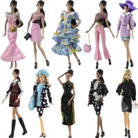 2022 Doll Styles Barbies Clothes Accessories Siamese Fashion ClothesBarbies Fashion Ccasual WearDIY Toy Birthday