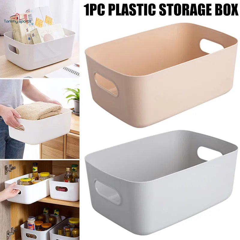 1pc Plastic Storage Basket, Bathroom Cosmetic & Skin Care Products