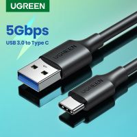 Ugregreen 5Gbps USB3.0 A ถึง USB ประเภท C สายสำหรับ Ipad Pro SSD M2สวิทช์ตู้ SSD NVME M2 USB3.0 Superspeed Type C สายข้อมูล