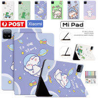 เคส TPU แบบฝาพับลายการ์ตูนสำหรับแผ่นรอง Xiaomi Mi 4 5 6 Pro Plus 11.0 "12.4" 8.0 "10.1" 2018 2021 2022 2023