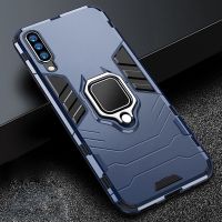 【Enjoy electronic】 For Samsung Galaxy A70 Case Armor PC Cover Metal Ring Holder Phone Case On For Samsung A50 A 70 2019 Cover Shockproof Bumper