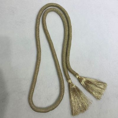 【CC】 Siskakia-Cintura Borla Dourada para Mulheres Cinto Trançado Muçulmano Corrente Cintura Decorada Corda Feminina Faixa Tassel 180cm 2020