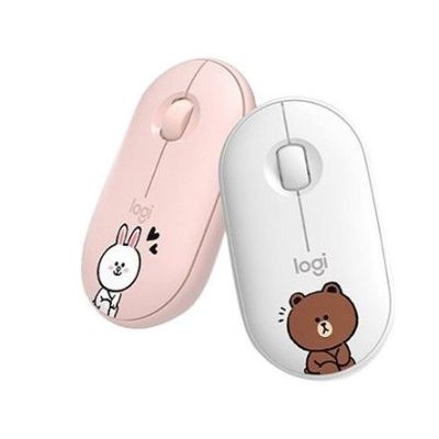 【จุด】Logitech Pebble M350 เมาส์ไร้สาย บลูทูธ ลาย Cony Brown ไร้เสียง 1000DPI ใช้พลังงานต่ำ ขนาดเล็ก น้ำหนักเบา