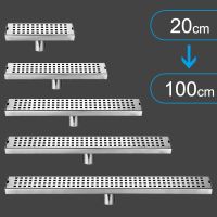 【cw】hotx Floor Drain Shower Waste Linear Drains Cover Accessories