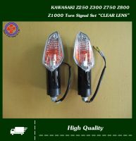 KAWASAKI Z250 Z300 Z800 Z1000 TURN SIGNAL SET "CLEAR" LENS #ไฟเลี่้ยว