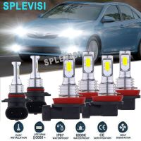 สัญญาณสูงต่ำซ่อนไฟหน้ารถมอเตอร์ไซค์แบบ LED ไฟตัดหมอกสีขาวสำหรับ Toyota Camry 2007 2008 2009 2010 2012 2013 2014