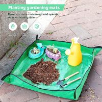 50-100CM Gardening Planting Mat PE Plant Repotting Mat Foldable Waterproof Gardening Potting Pad Flower Pots Transplanting Mats