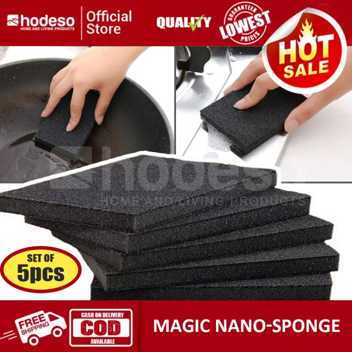 5/1pcs Black Magic Sponge Nano Emery Rust Remover Dish Brush Pot