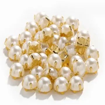 Gold sale pearl beads