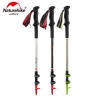 Naturehike ไม้เท้าเดินป่า ST06 Carbon And Aluminium Trekking Pole（First Snow) (ราคาต่อ 1 ชิ้น) NH17D006-D