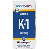 Superior Source Vitamin K-1 500 mcg.  K-1 500