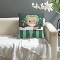 Roronoa Zoro 18*18ในปลอกหมอนลายพิมพ์,ปลอกหมอนปลอกหมอนโซฟาหมอนสี่เหลี่ยมจัตุรัส