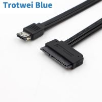 New Dual Power eSATA USB 12V 5V Combo to 22Pin SATA USB Hard Disk Cable