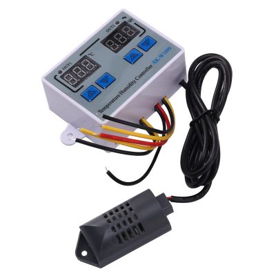 XK-W1099 Dual Digital Thermostat Humidistat Egg Incubator Temperature Humidity Controller Regulator Hygrometer