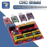 เครื่องแกะสลัก CNC Shield v4 / เครื่องพิมพ์ 3D / + 3pcs A4988 / DRV8825 / AT2100 Stepper Motor Driver สําหรับ Arduino