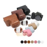 Suitable for Sony ZV-E10 camera bag zve10 leather case micro-single camera protection cover shoulder bag