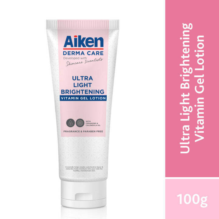 AIKEN Derma Care Ultra Light Brightening Vitamin Gel Lotion 100g / Body