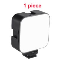 5W 6500K Dimmable Mini LED Video Photography Fill-In Lamp Cold Shoe Mount Adapter สำหรับกล้อง DSLR