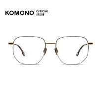 [Titanium] KOMONO Val Silver Gold Matte  กรอบแว่นตาทรง oversize สีเงินทอง