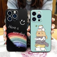 Durable Waterproof Phone Case For iphone14 Pro Original Back Cover Cover Full wrap Soft Case protective Cartoon Cute