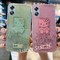 ปลอกอ่อนท้องฟ้าเต็มไปด้วยดวงดาวสำหรับ OPPO A38 A58 4G 2023 เคส Phone Case โทรศัพท์ป้องกันการตกหล่นเคสลาย Hello Kitty ฝาหลังโทรศัพท์การ์ตูน