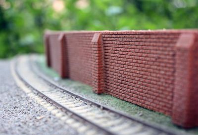 Long flexible masonry fence slope protection model train railway tiny sand table model trains simulation accessories toy scene