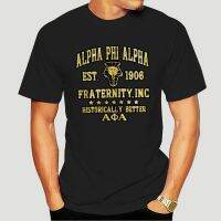 ALPHA PHI ALPHA FRATERNITY T-SHIRT BLACK GOLD FRATERNITY T-SHIRT 1906 ICE HXUI