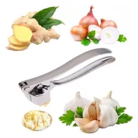 ;[-[; Garlic Press Crusher Mincer Kitchen Stainless Steel Garlic Smasher Squeezer Manual Press Grinding Tool Kitchen Accessories