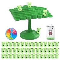 Frog Balance Tree Game Balanced Board Game for Kids Frog Balanced Counting Toys Puzzled Interactive Table Game for Childrens Gift cozy