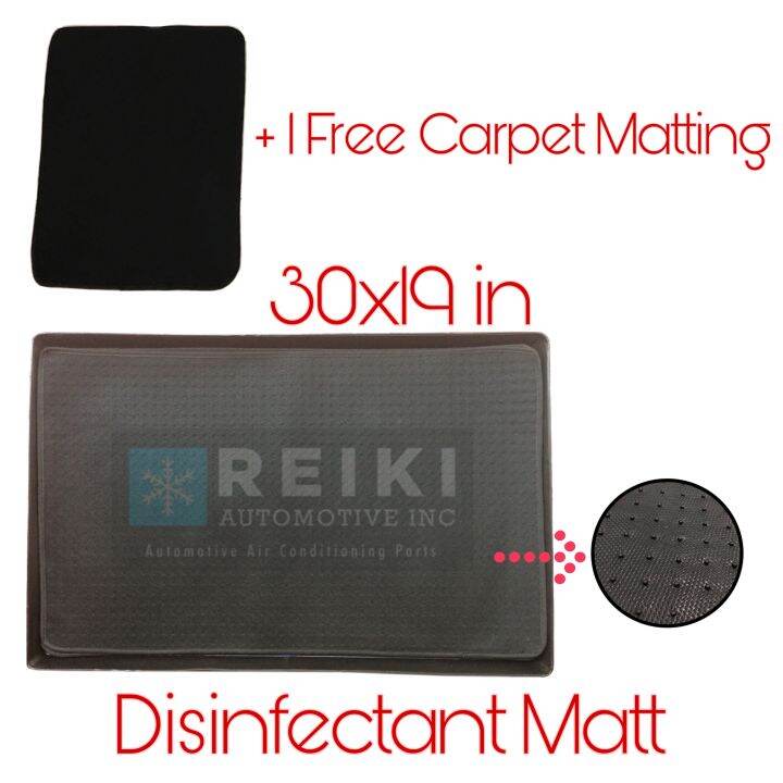 30x19 inches Disinfectant Mat (Stomp Mat) with 1 FREE Carpet Matting