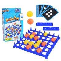 Bouncing Ball Board Game Bounce Off Tabletop Games Set Family Bouncing Balls Toy with 16 Balls 9 Challenge Cards and Game Grid for Children Game Nights amicably