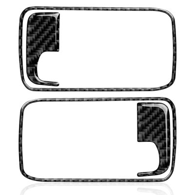 dfthrghd Carbon Fiber Car Inner Door Handle Bowl Frame Trim Decals Sticker for Dodge Challenger 2008-2014 Interior Accessories