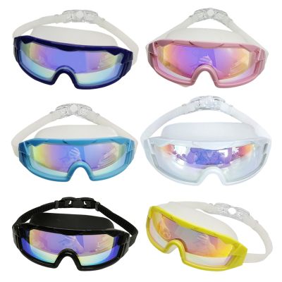 Professional Swimming Goggles Swimming Glasses with Earplugs Nose Clip Electroplate Waterproof Silicone очки для плавания Adluts