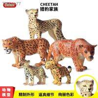 ? ของขวัญ จำลองสัตว์ป่ารูปแบบ solid jaguar cheetah ชุดของเล่นเครื่องประดับเสือดาวแอฟริกัน