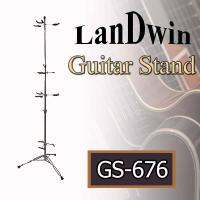 LANDWIN สแตนด์โชว์ กีตาร์ 6 ชิ้น Stand Guitar GS-676 (Chrome)