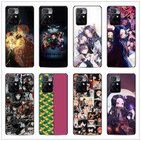 (กำหนดเอง) สำหรับ Xiaomi Mi 11T/11T Pro Anime Demon Slayer: Kimetsu No Yaiba กระจกเทมเปอร์กันกระแทก Hard Photo เคสโทรศัพท์กลับเคสโทรศัพท์ DIY ของขวัญ