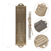 HAOYUNLA 1 ชุดโลหะ Mezuzah เครื่องประดับโบราณ Mezuzah โลหะประดับโลหะผสม mezuzah