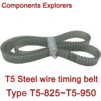 Steel wire Closed Loop Timing Belt PU Width10/15/20mm T5-825 840 850 860 875 880 900 920 940 950 Belts