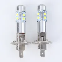 1คู่ H1 LED ไฟหน้าหลอดไฟ Super Bright ไฟหน้ารถรถ Light