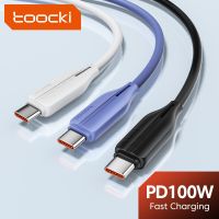 Toocki 100W Type C To Type C Fast Charging Cable 5A USB C To USB C Data Cord For Huawei P50 P40 P30 Xiaomi Realme POCO Laptop Docks hargers Docks Char