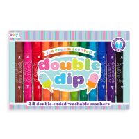 Double dip เมจิกกลิ่นไอติม ?? ทุกแท่งมีกลิ่นไอติมไม่ซ้ำเลย  12  สี  12  กลิ่น