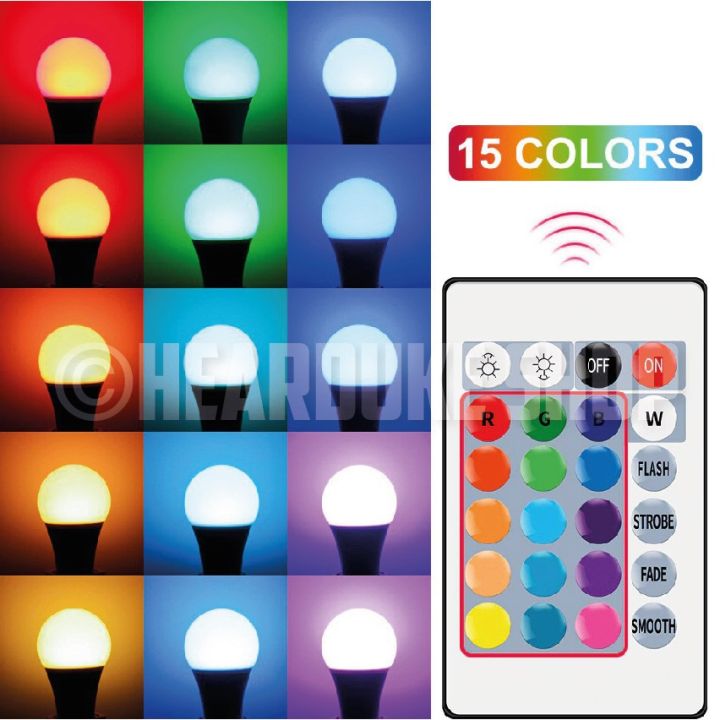 โปรโมชั่น-หลอดไฟเปลี่ยนสี-rgb-38w-หลอดไฟ-led-เปลี่ยนสีได้-ขั้วหลอด-e27-มีรีโมทควบคุม-16-สี-มี-มอก-ราคาถูก-หลอด-ไฟ-หลอดไฟตกแต่ง-หลอดไฟบ้าน-หลอดไฟพลังแดด