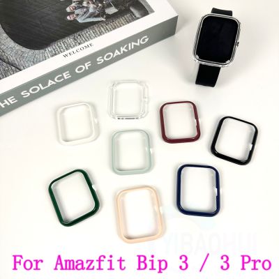 PC Protective Case For Amazfit Bip 3 Smart Watch Screen For Amazfit Bip 3 Pro Cover Protector Bumper Shell Accessorie （No glass） Cases Cases