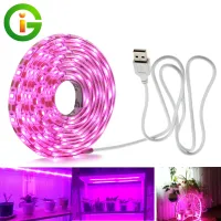 USB Phytolamps สำหรับพืช5โวลต์ LED เติบโตแถบแสง2835ชิป1เมตร2เมตร3เมตร LED Phyto เทปสำหรับ Hydroponic เรือนกระจกต้นกล้าการเจริญเติบโต *