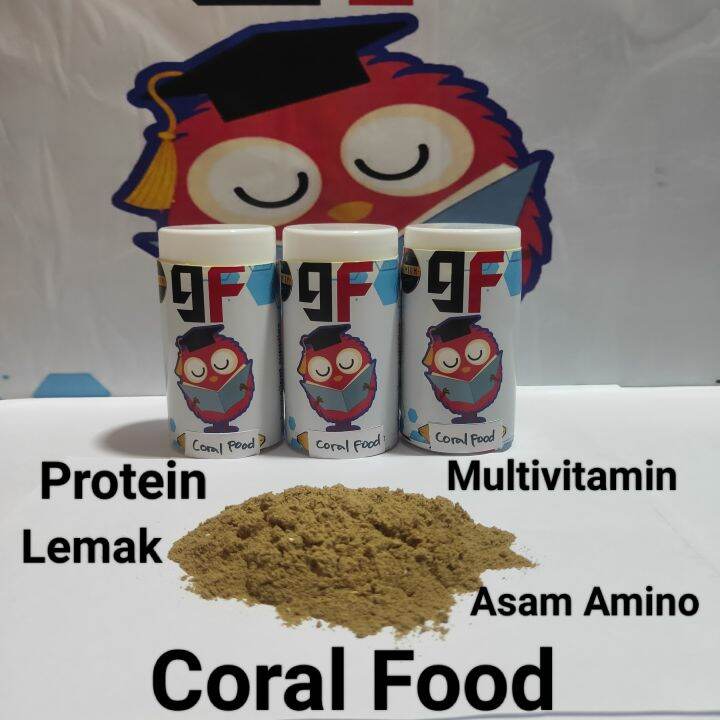 Coral food makanan coral nutrisi protein asam amino aquarium laut 75gr