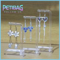 PETIBAG ใสสะอาด ที่ตั้งโชว์ต่างหูแบบแขวน อะคริลิค ชนิด7ตัวอักษร ที่จัดระเบียบต่างหู ของใหม่ ที่ยึดต่างหู เครื่องประดับอัญมณีอัญมณี