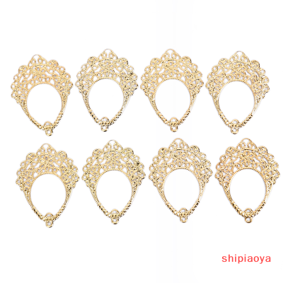 Shipiaoya ห่อลายเส้น30ชิ้นงานฝีมือข้อต่อโลหะจี้เสน่ห์ทำมือการทำเครื่องประดับ